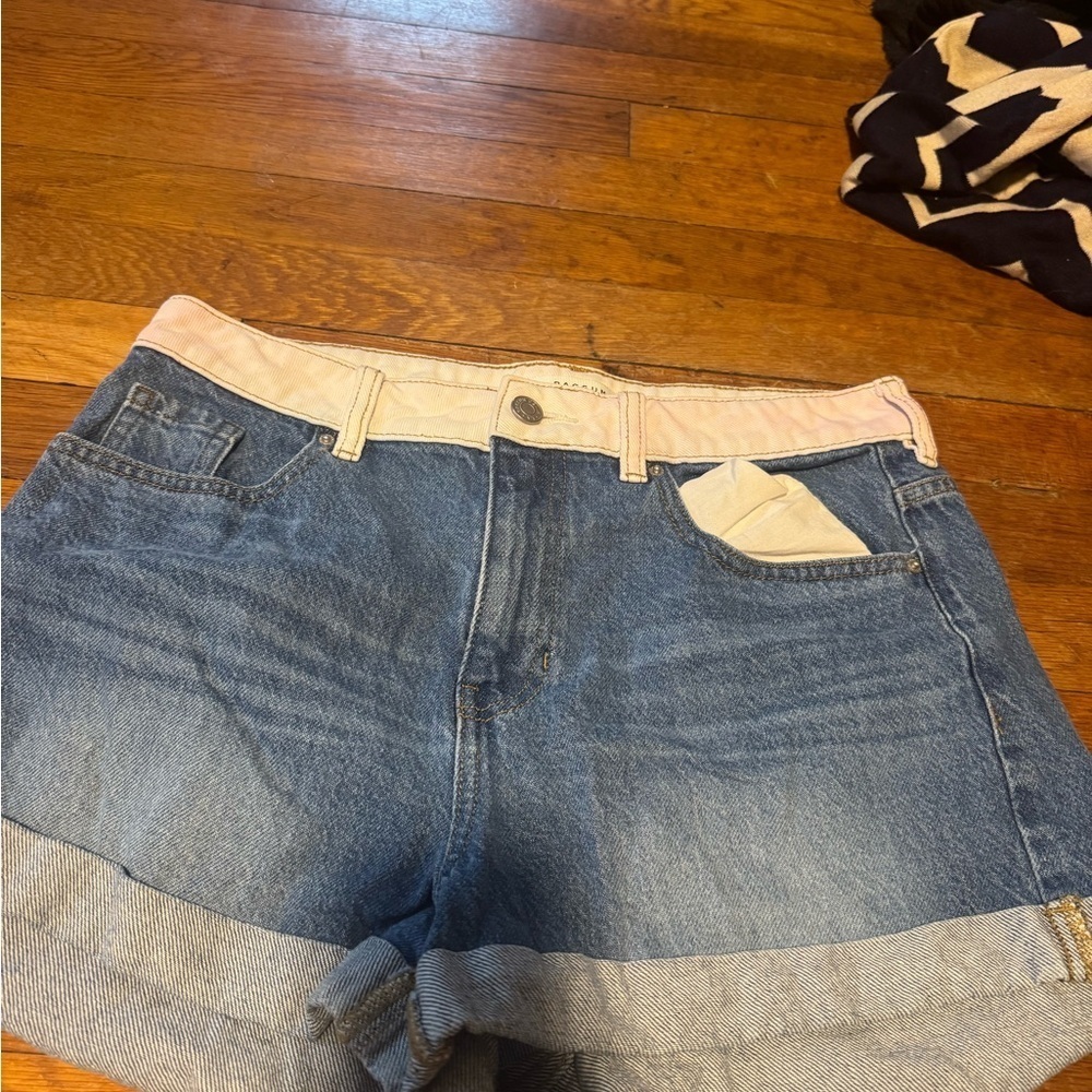 PacSun Blue Jean Shorts with Cuffed Hem